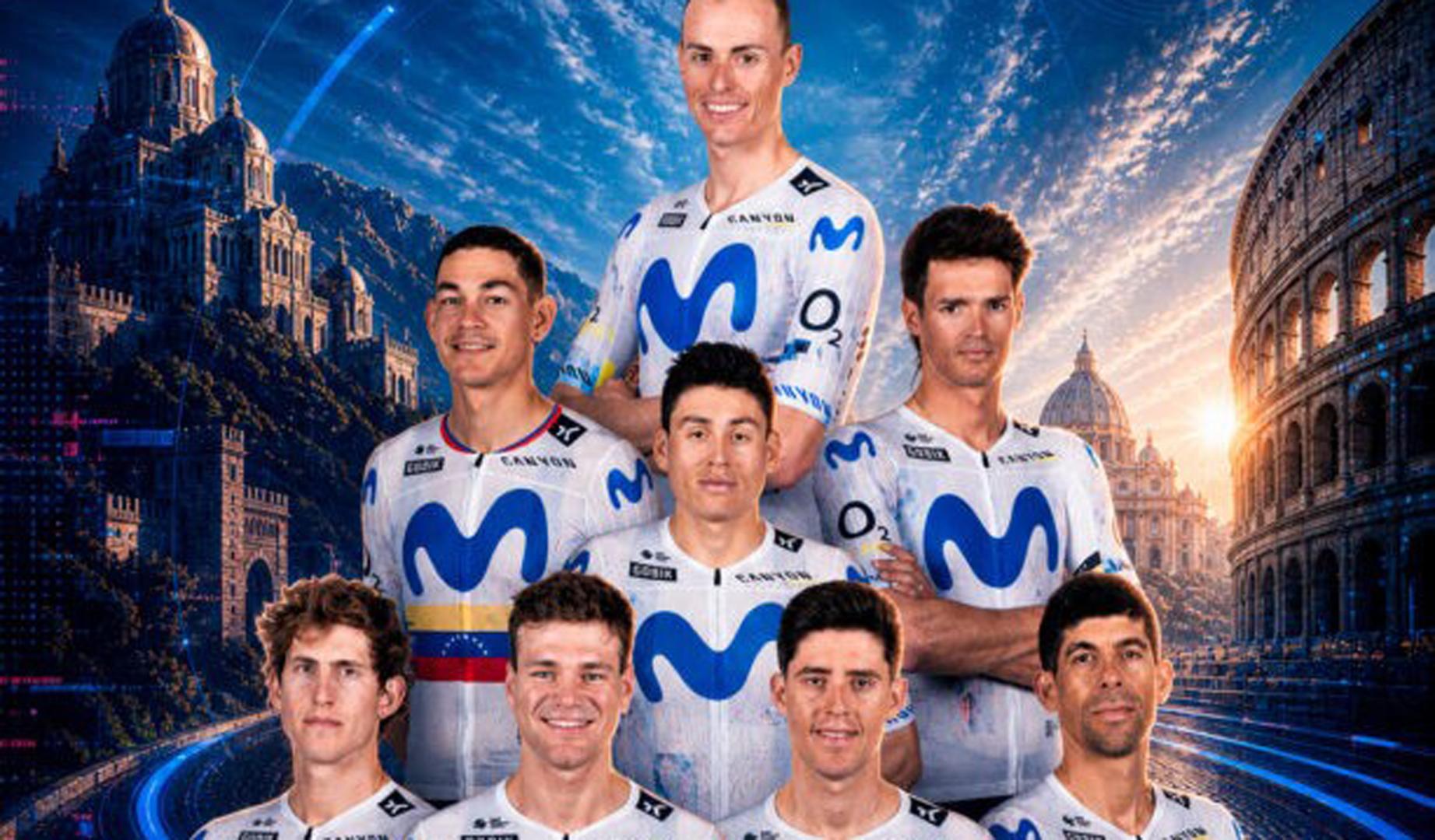 Movistar Team presenta su alineación para el Giro de Italia 2026