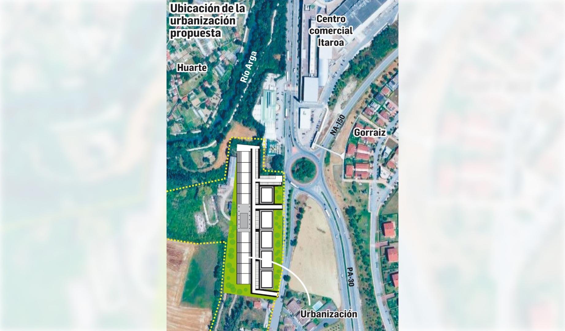 Ubicación de la urbanización propuesta