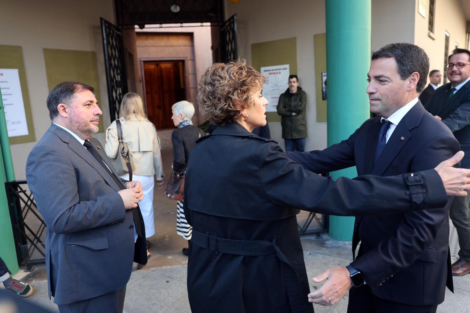 Funeral en Pamplona del lehendakari Carlos Garaikoetxea