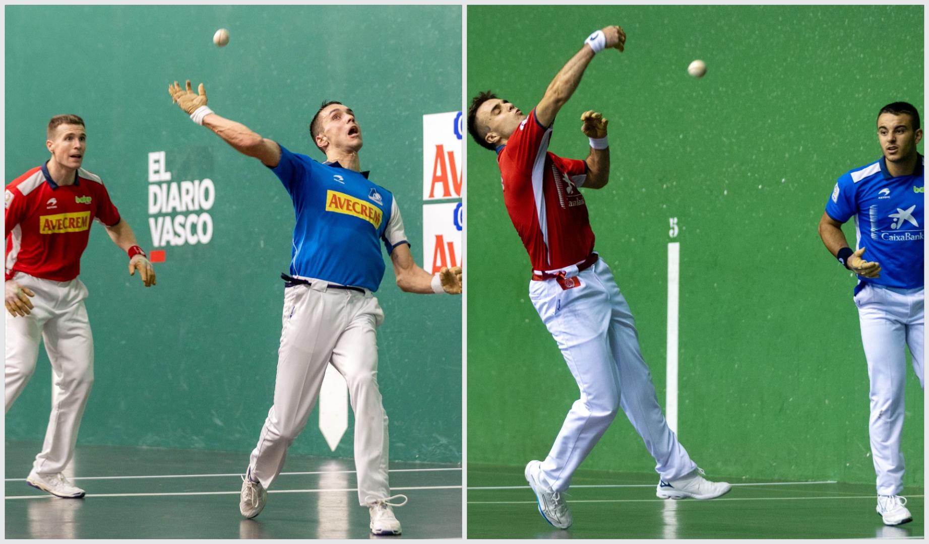 Artola y Zabala y Peña II-Larrazabal se juegan las dos plazas de semifinalistas del mano a mano.