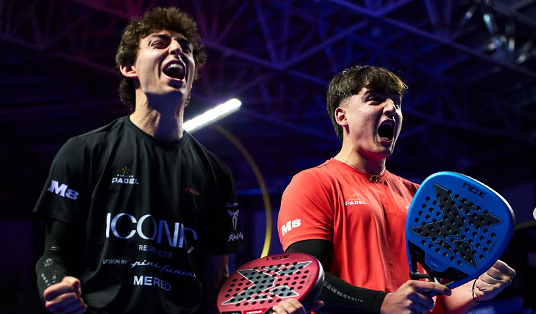 Edu Alonso y AImar Goñi celebran su pase a la semifinal de Asunción