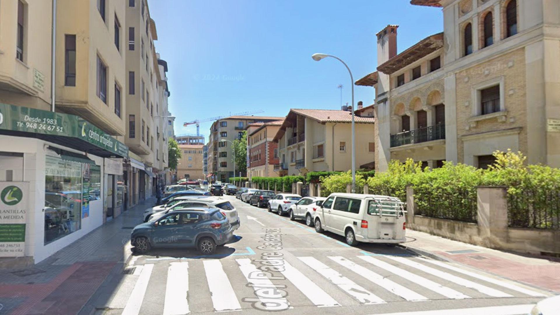 El atropello se ha producido a la altura del número 9 de la calle Padre Calatayud de Pamplona