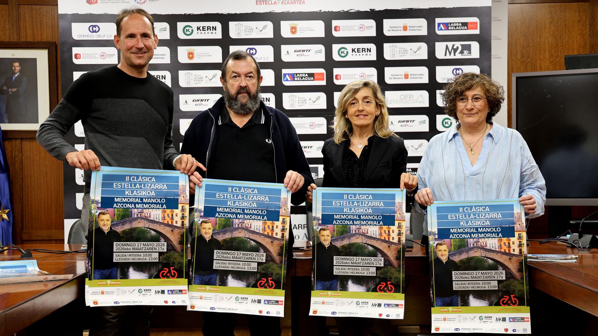 Presentación de la II Clásica Estella Memorial Manolo Azcona que se disputará este domingo en Estella