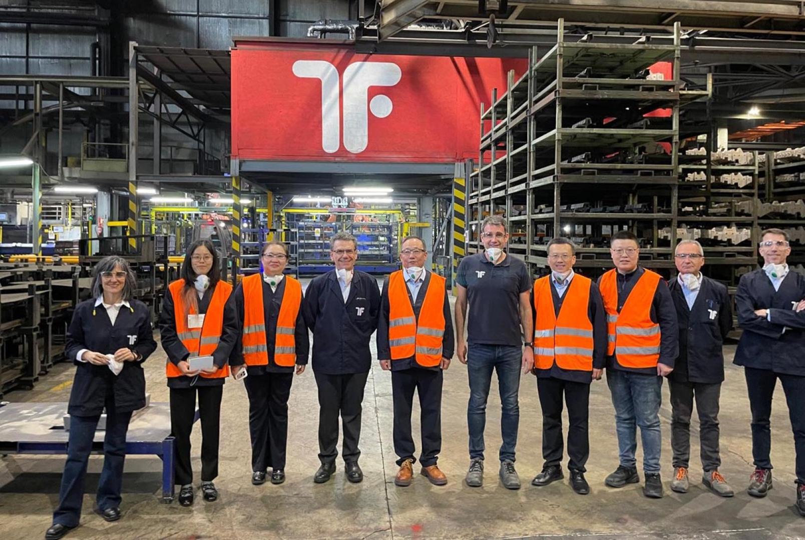 Visita a Tafalla Iron Foundry de una delegación del Grupo Jereh en el primer trimestre de este año