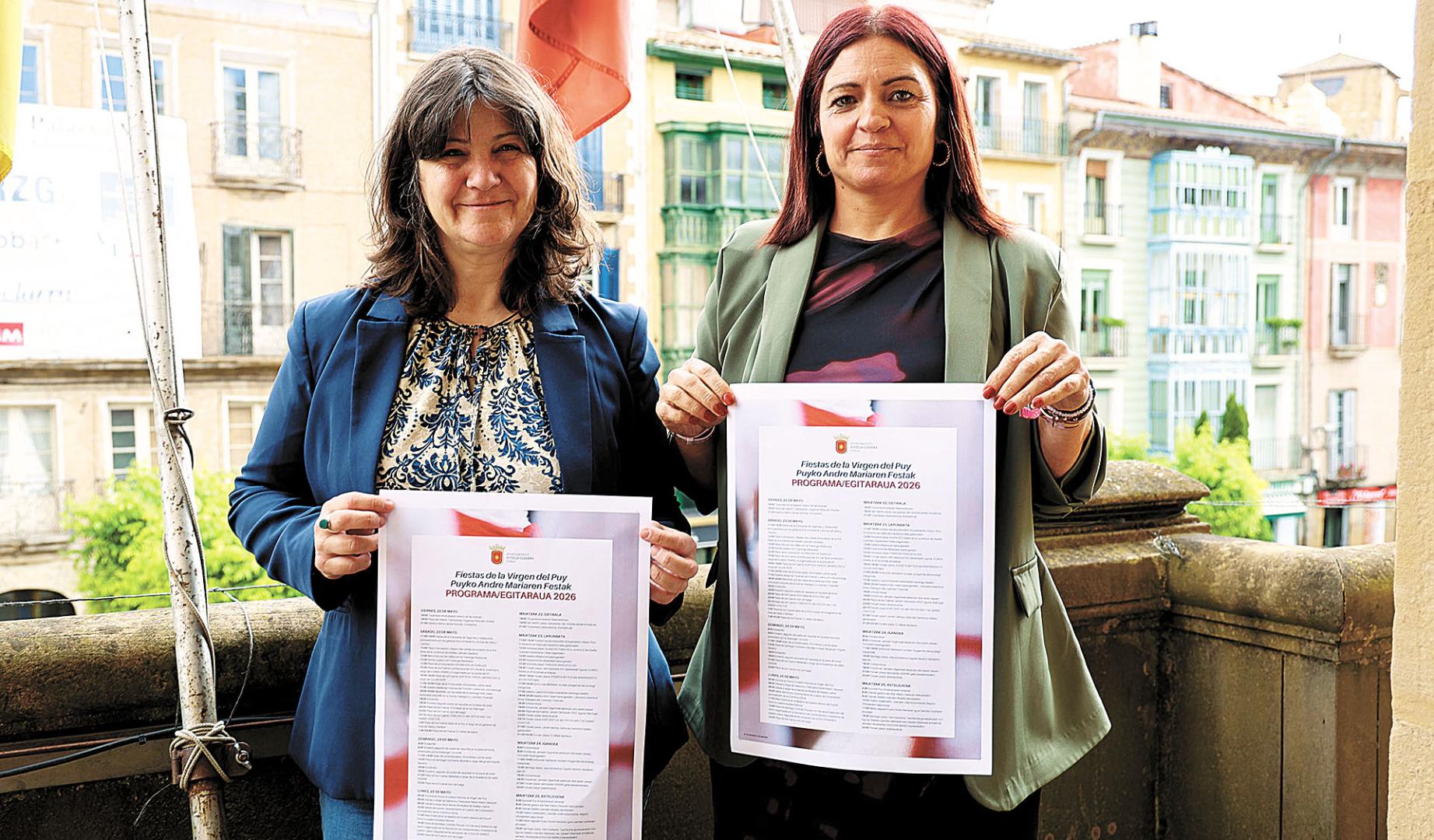 Ana Duarte y Azucena Polo en la presentación del programa