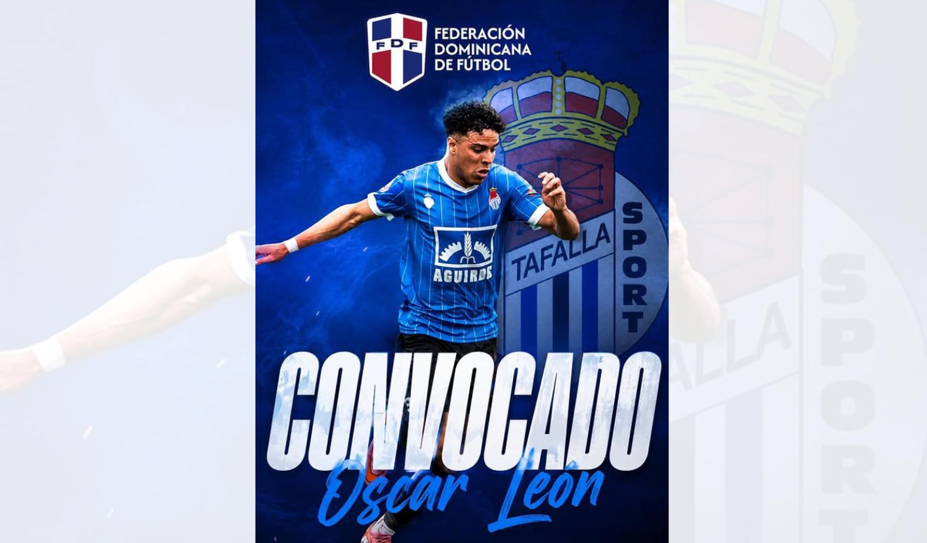 Óscar León, futbolista de la Peña Sport, convocado por la selección dominicana