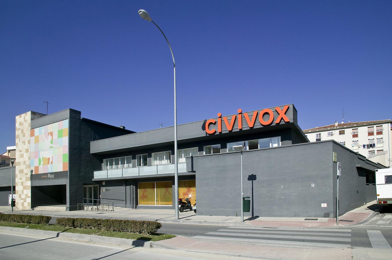 Exterior del Civivox Jus la Rocha