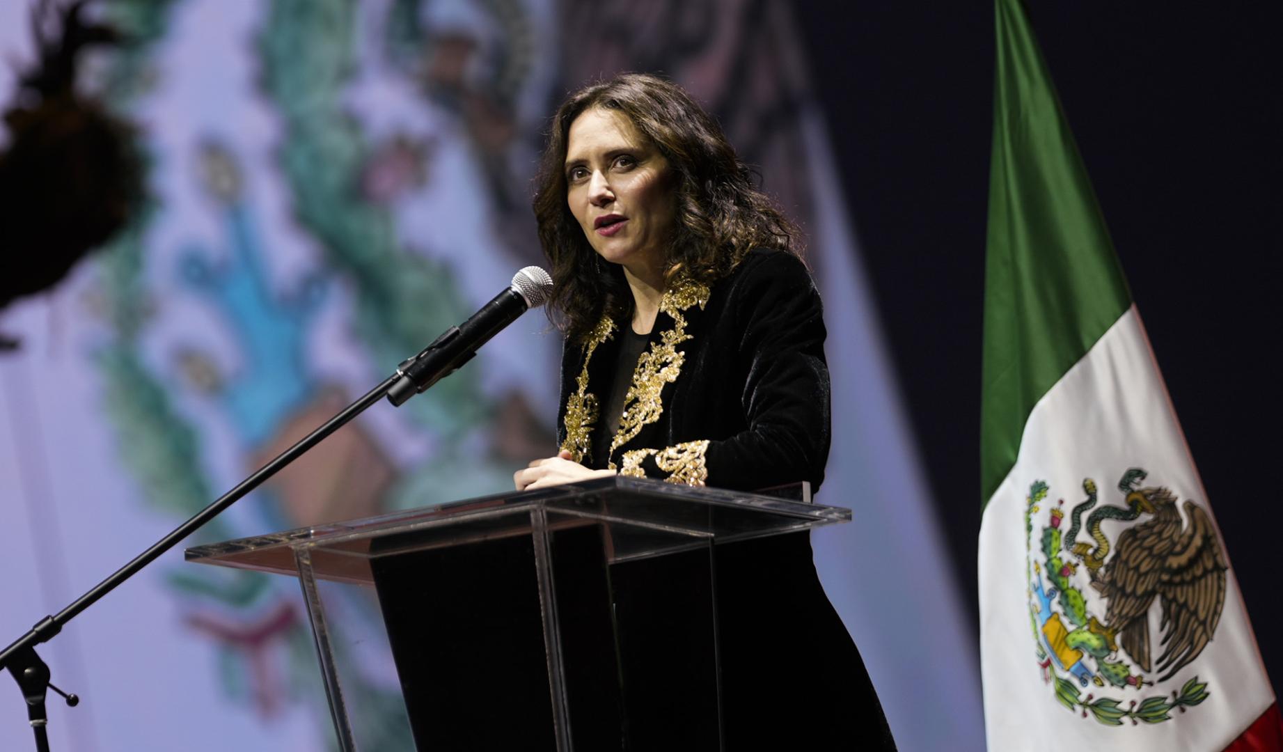 La presidenta de la Comunidad de Madrid, Isabel Díaz Ayuso, en Ciudad de México