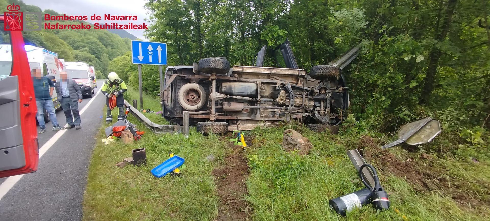 Los servicios de emergencia, en el lugar del accidente