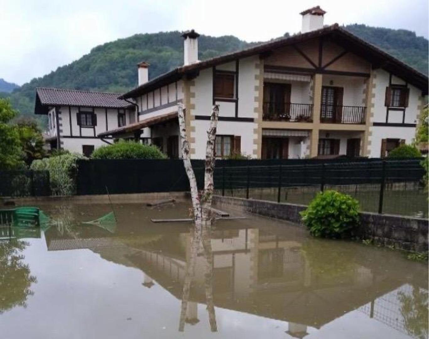 Inundación anterior en la zona de Matzada Karrika de Bera