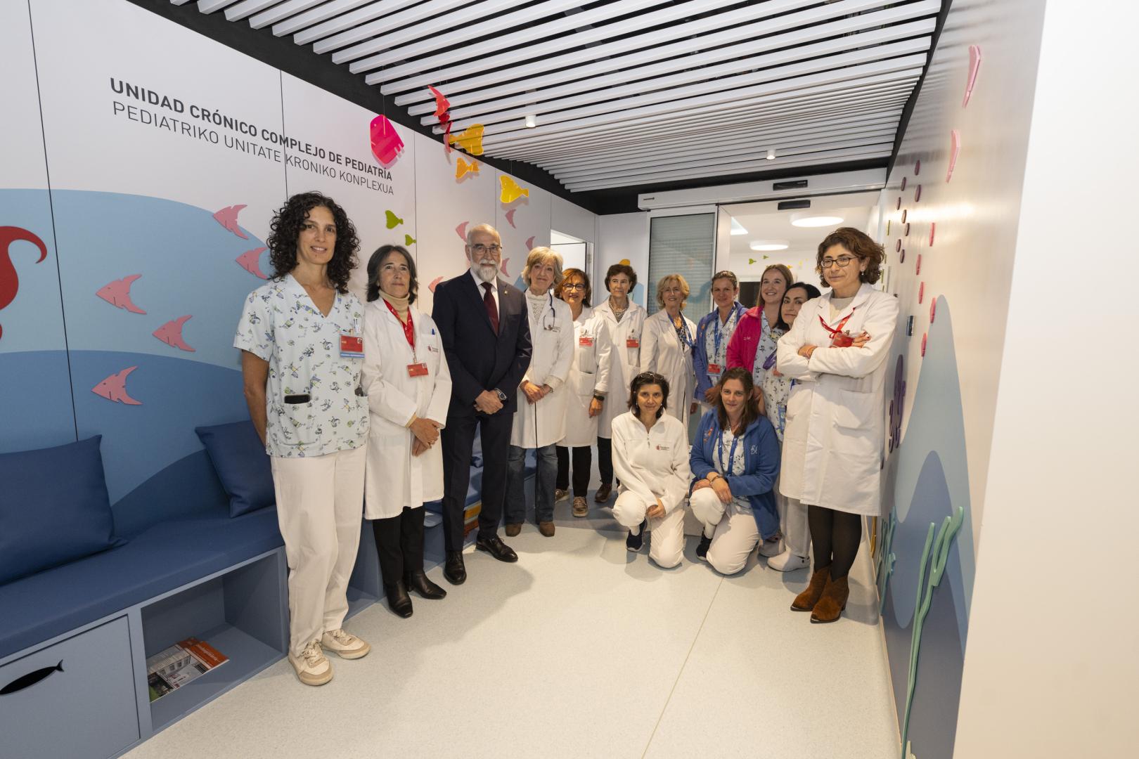 Profesionales del servicio de Pediatría del Hospital de Día Polivalente y la Unidad del Paciente Crónico Complejo Pediátrico del HUN