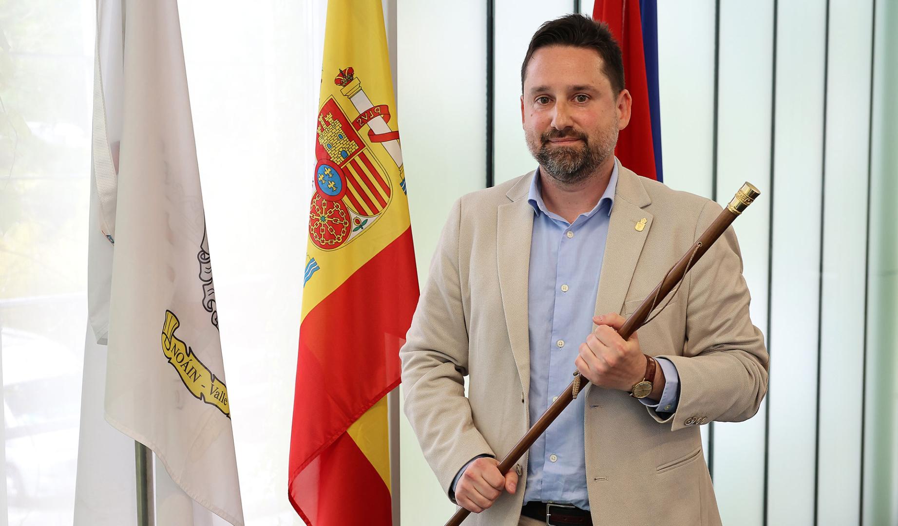 Imagen del nuevo alcalde del Valle de Elorz, Mikel Navarro