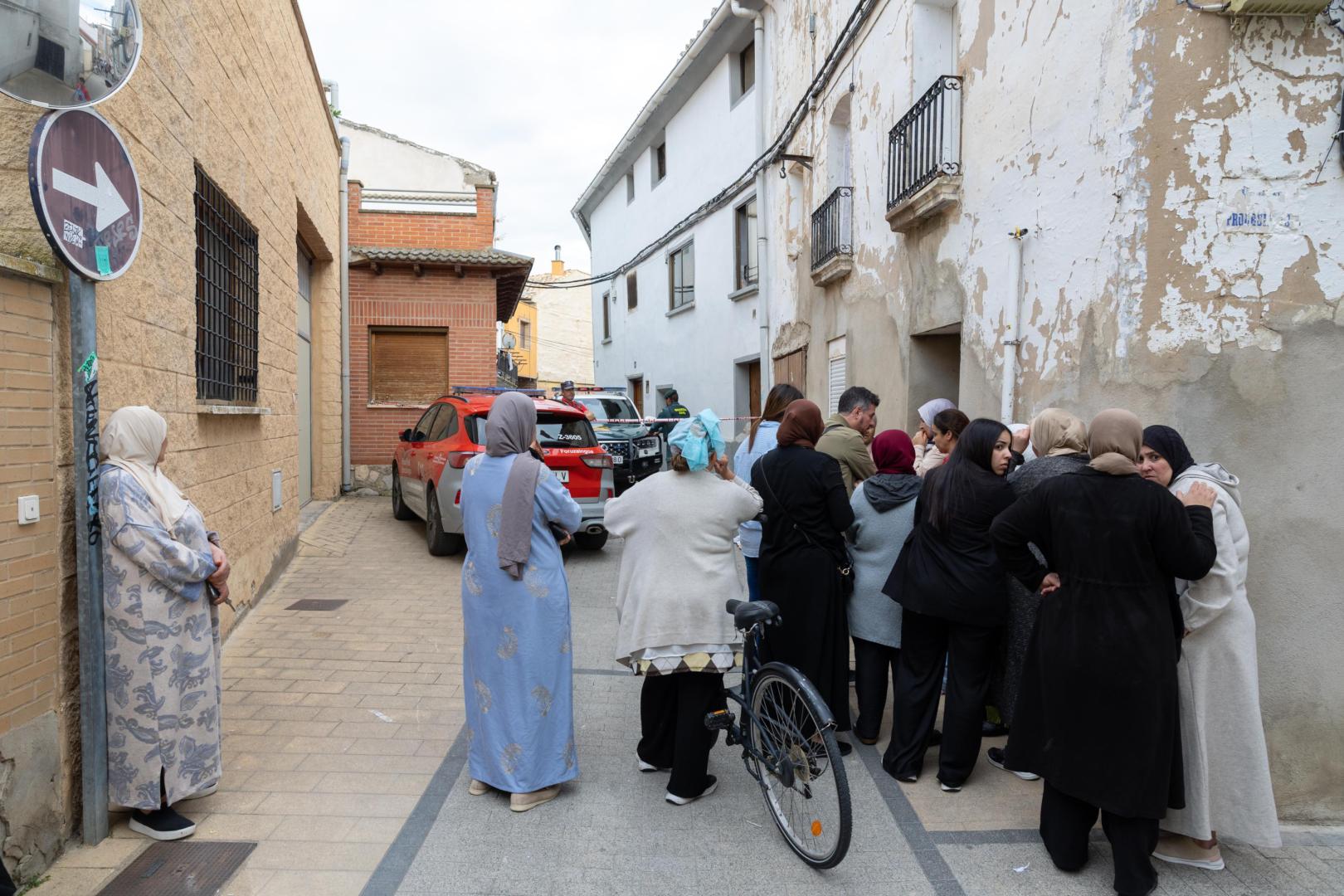 Vecinos de Arguedas, consternados tras el crimen de este lunes