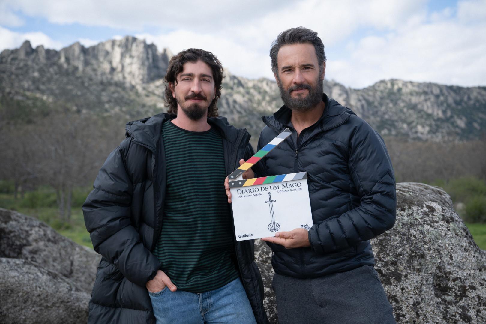 Johnny Massaro y Rodrigo Santoro durante el rodaje