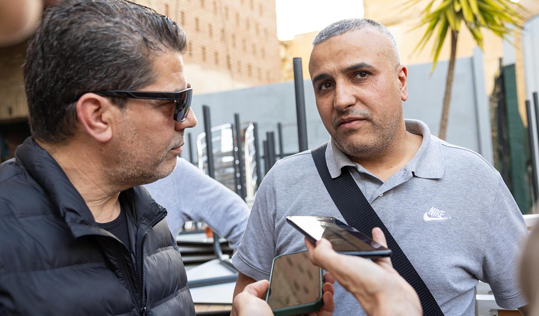 Mohamed El Yousfi -a la dcha.- junto a Mohamed Amnay