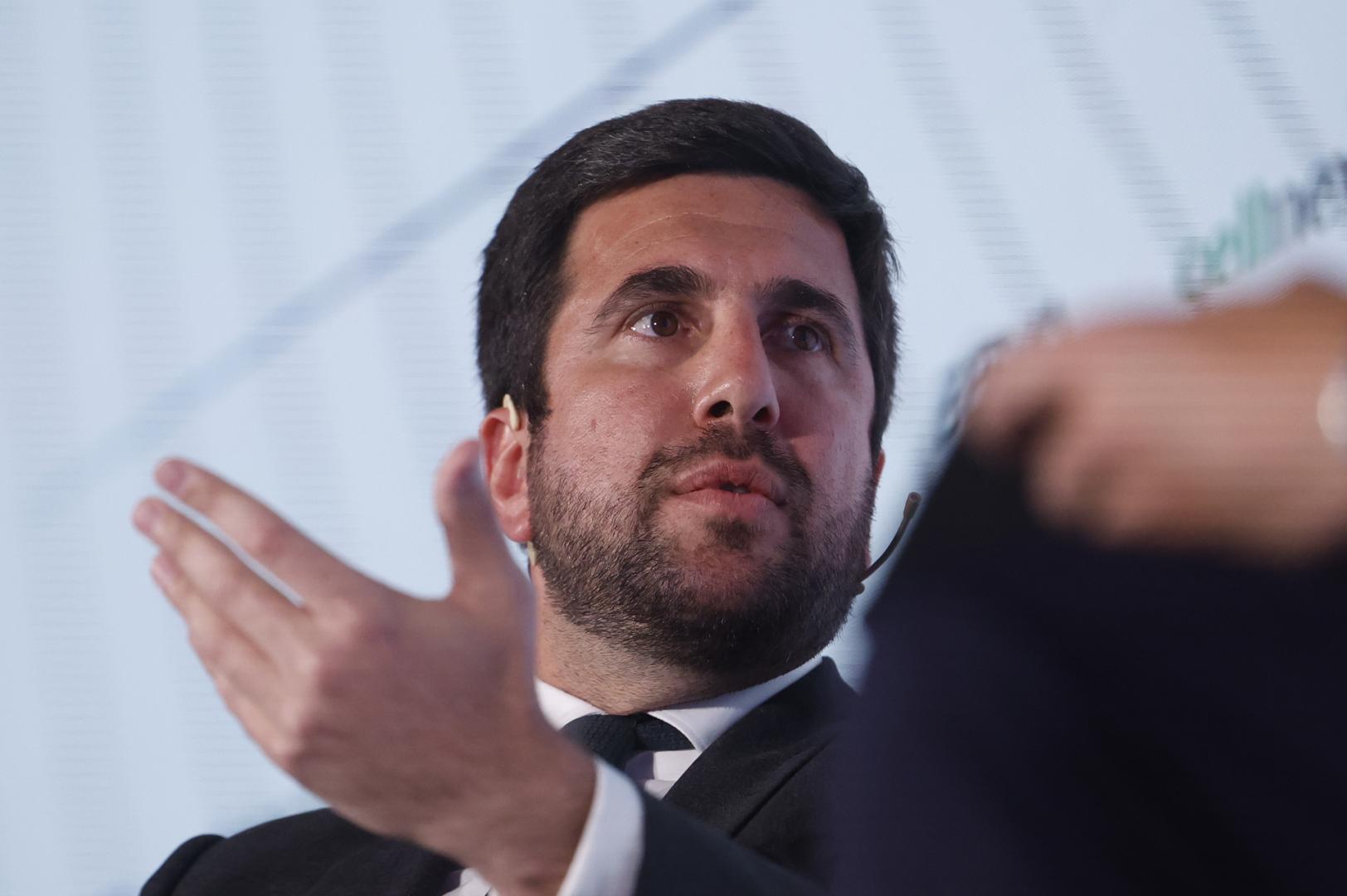 El presidente Ejecutivo del Grupo Cox, Enrique Riquelme, este miércoles durante su intervención en el VII Foro Internacional organizado por el diario económico Expansión