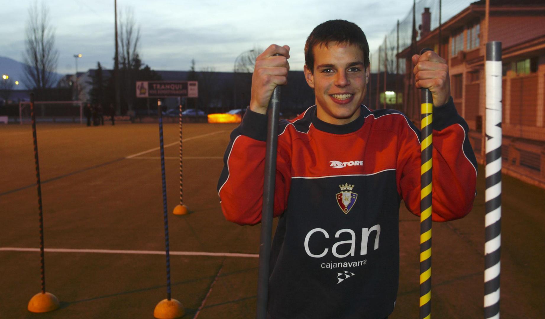 Imagen de archivo de César Azpilicueta en Tajonar en 2006