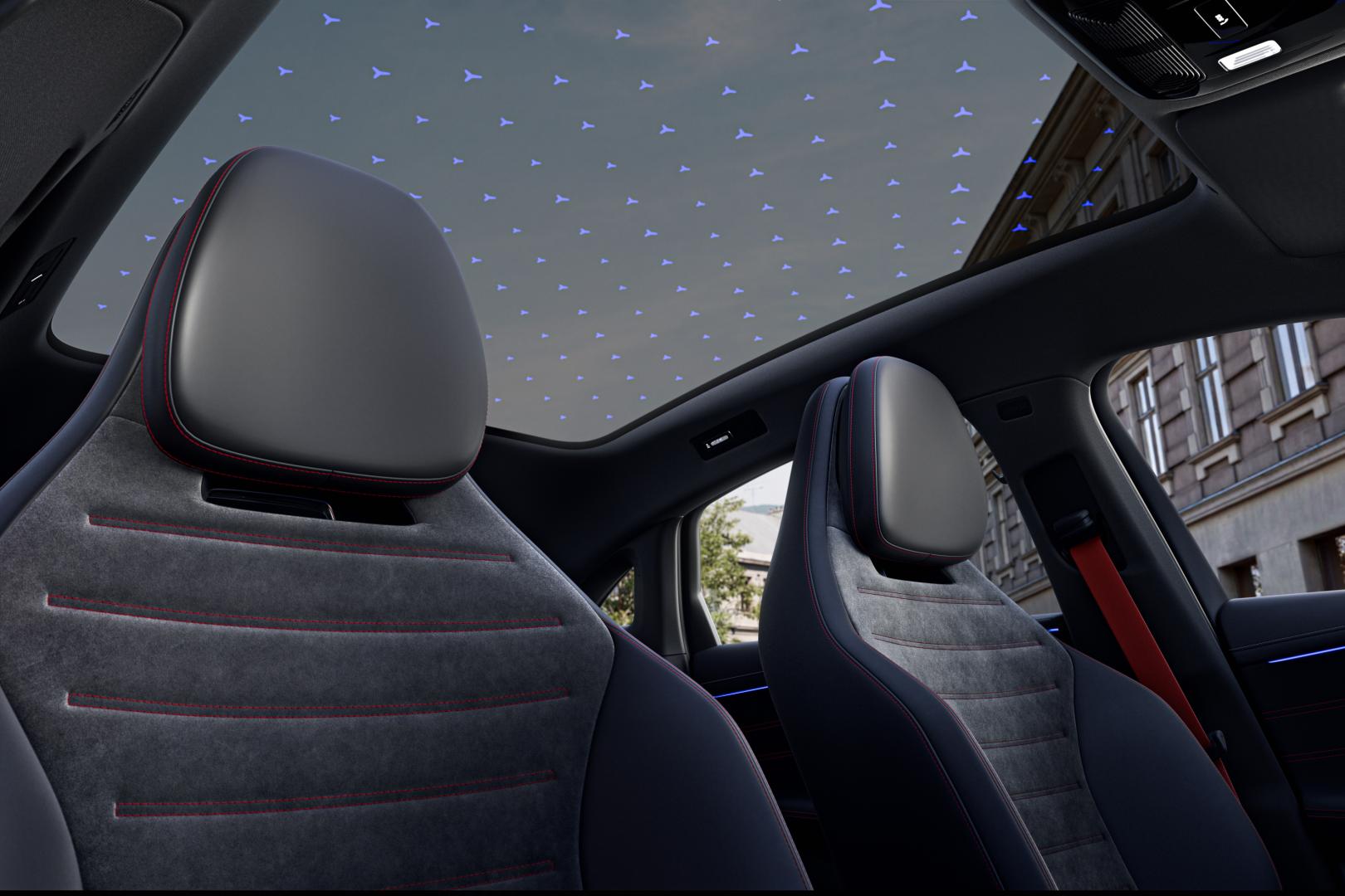 xInterior of the new electric Mercedes-Benz C-Class, 2026.