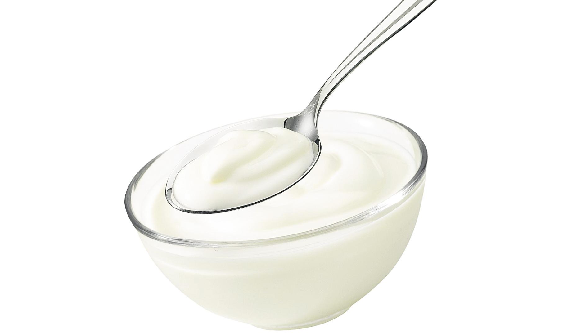 Imagen de un bol con yogur dentro