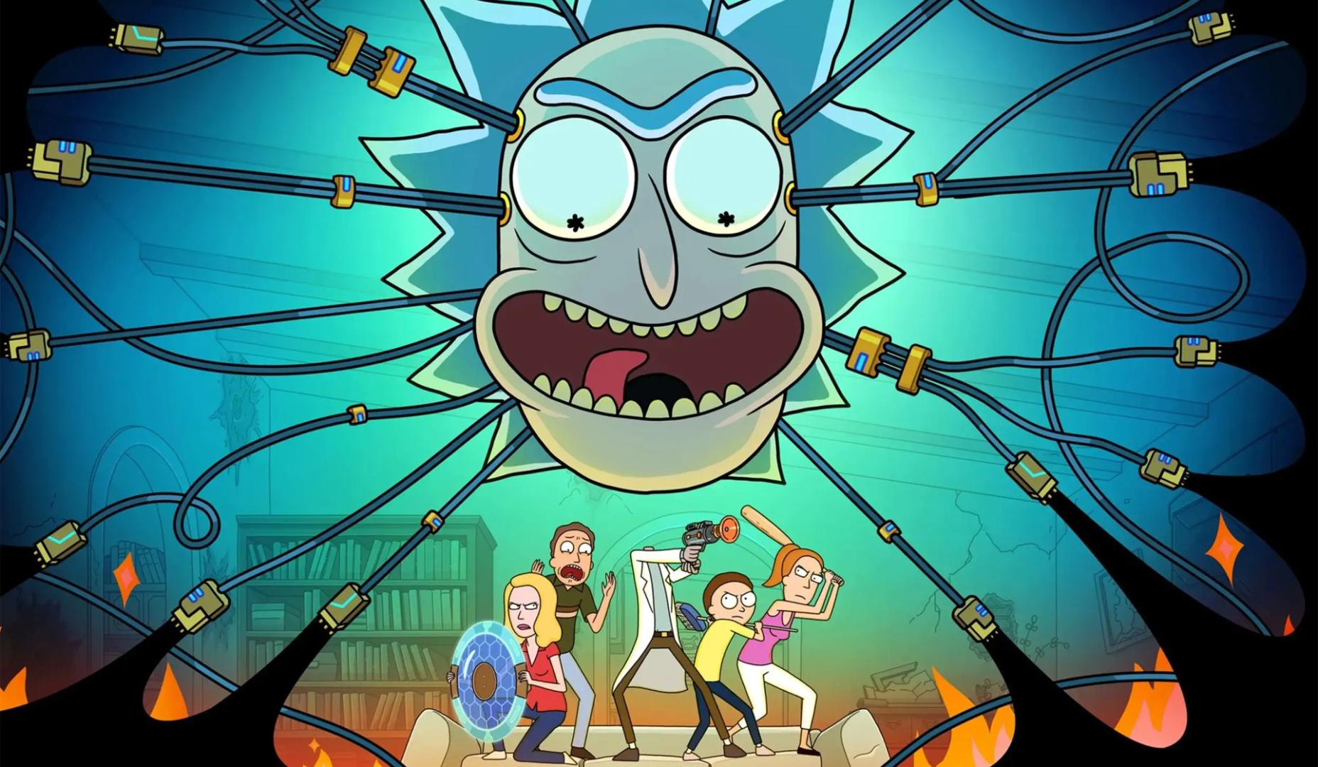 Fotograma de la serie protagonizada por Rick Sánchez y su nieto Morty