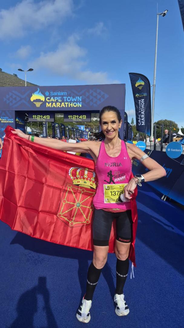 Nuria Elío, el domingo en Ciudad el Cabo