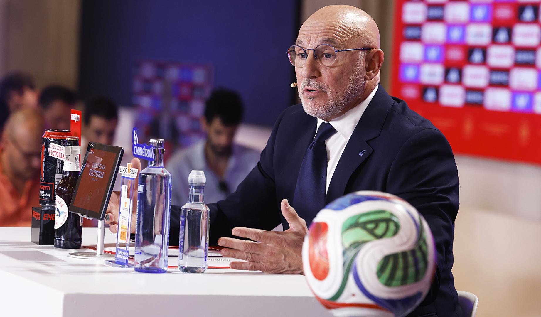 El seleccionador español, Luis de la Fuente, da la lista de convocados para el Mundial de 2026 de este verano