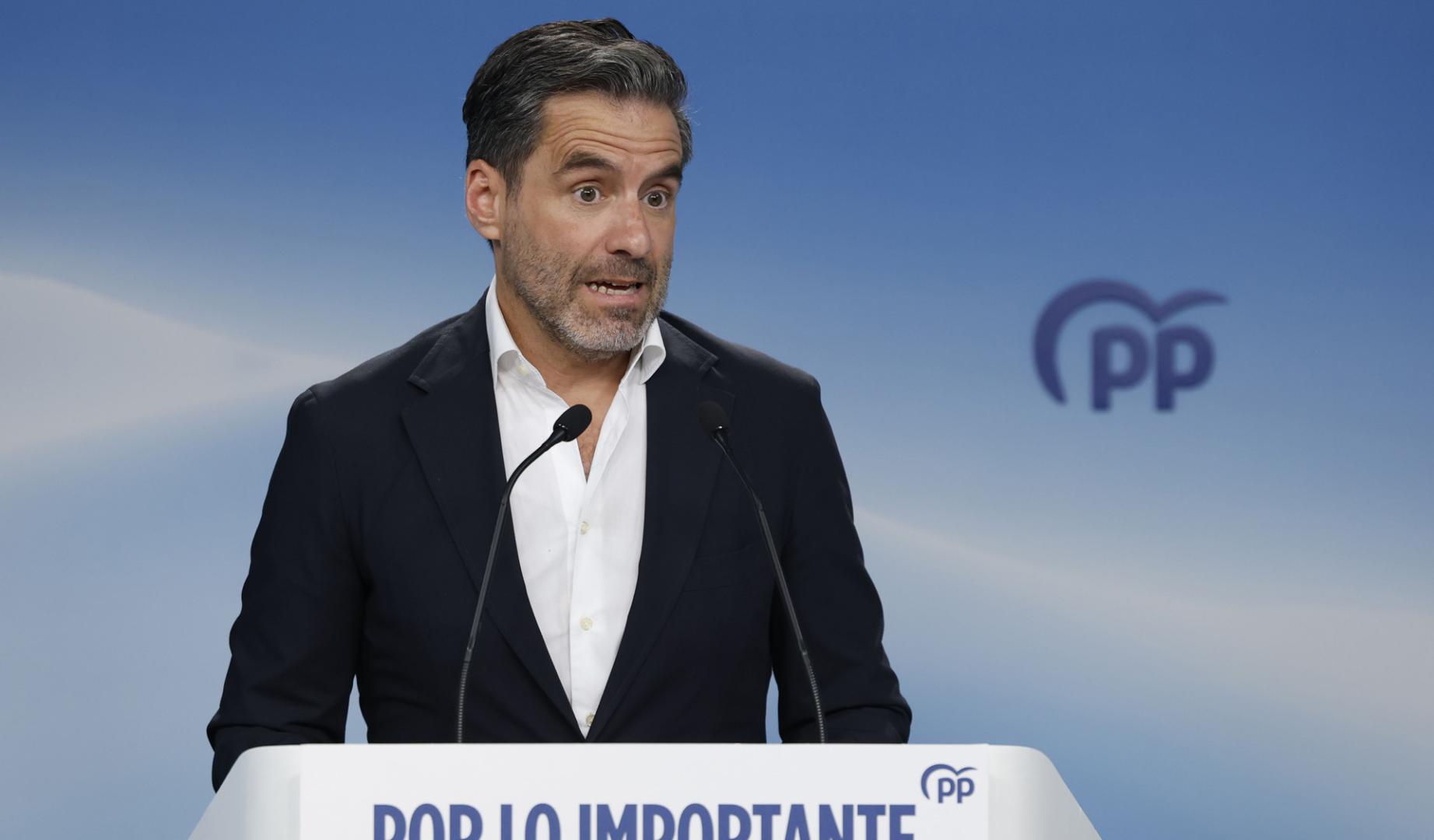El portavoz nacional del Partido Popular, Borja Sémper, este lunes