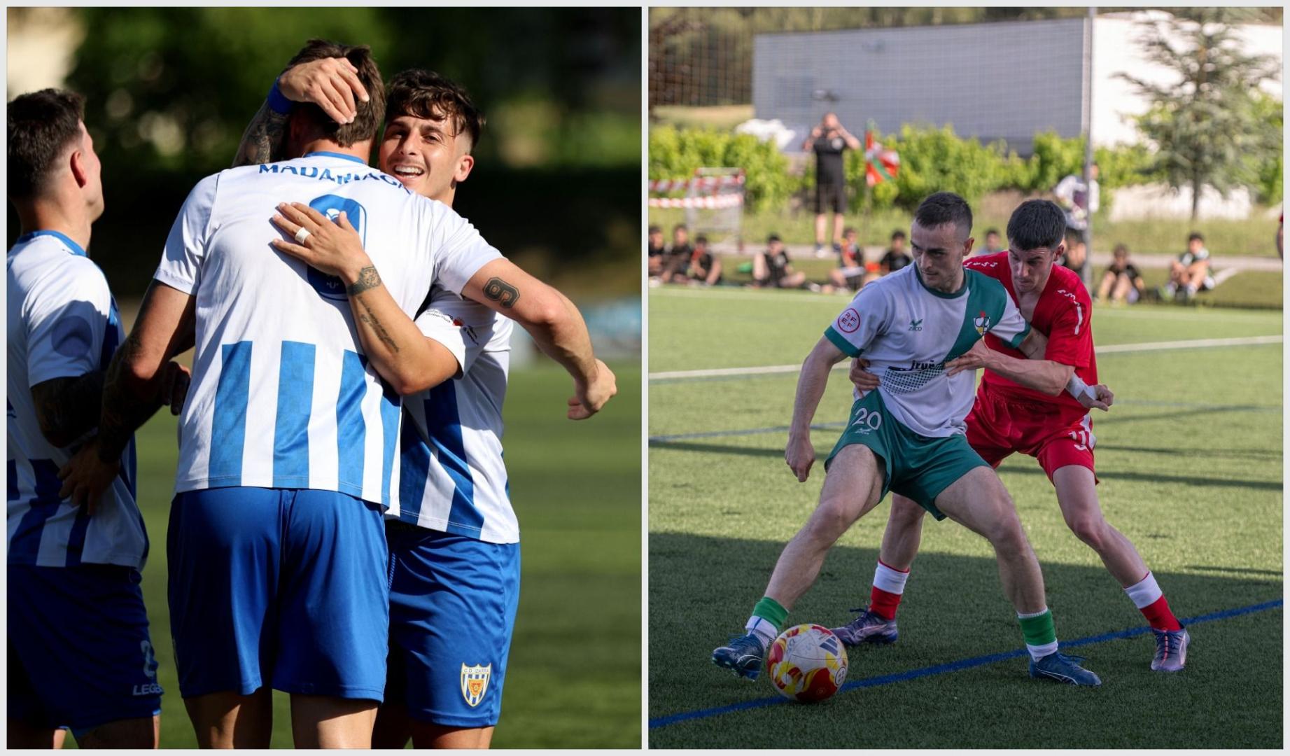 Andoni Fernández (Izarra) y Mikel Mahugo (Pamplona) firmaron los goles que llevaron a sus equipos a la final
