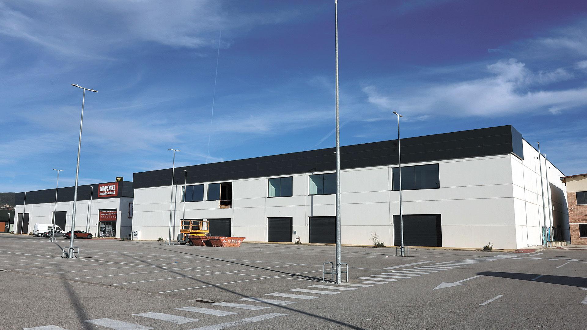 Aspecto de las instalaciones ya construidas por Atalaya entre Olaz y Sarriguren