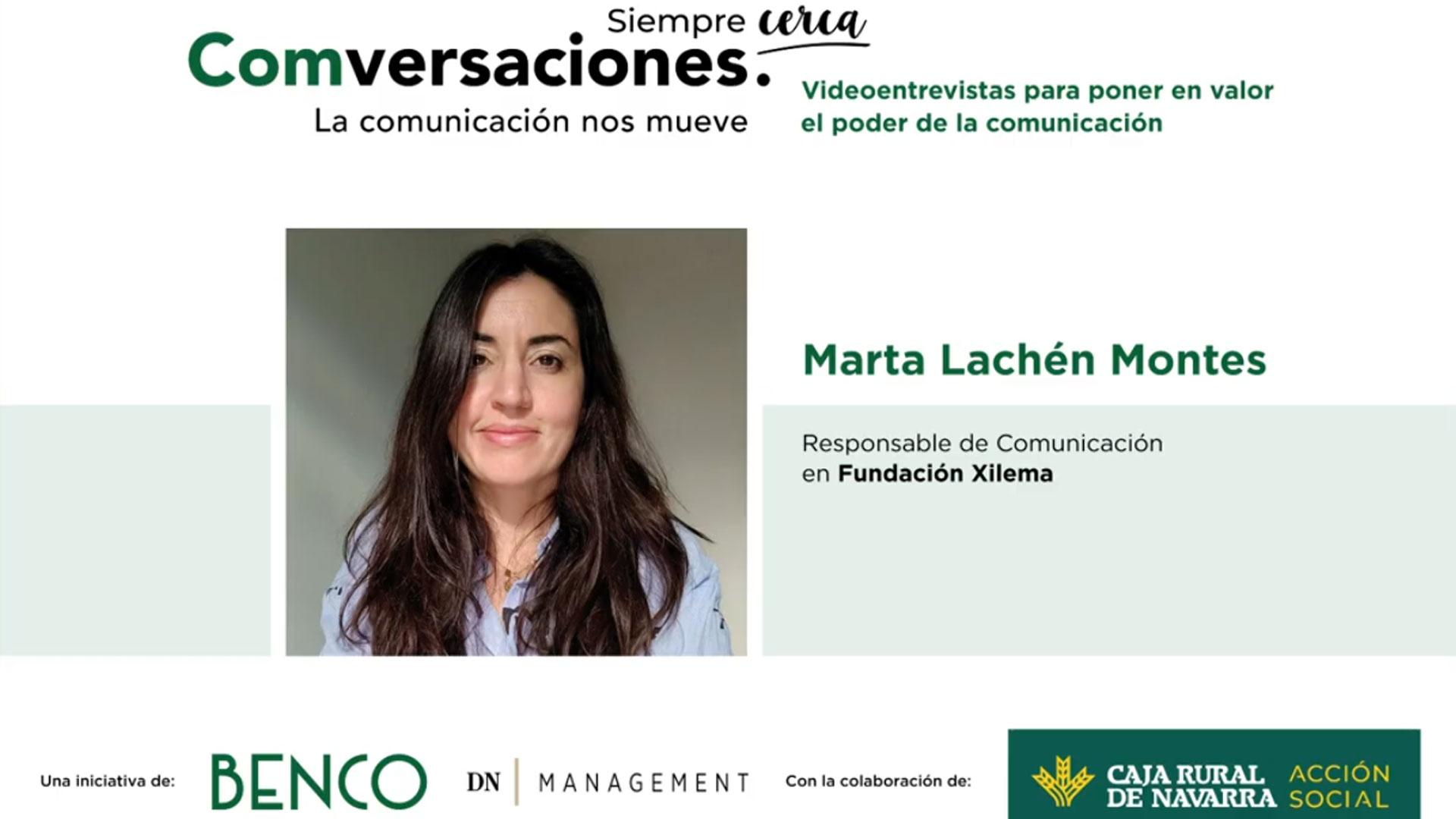 Marta Lachén, responsable de Comunicación en Fundación Xilema, protagoniza una nueva edición de ‘Comversaciones’,