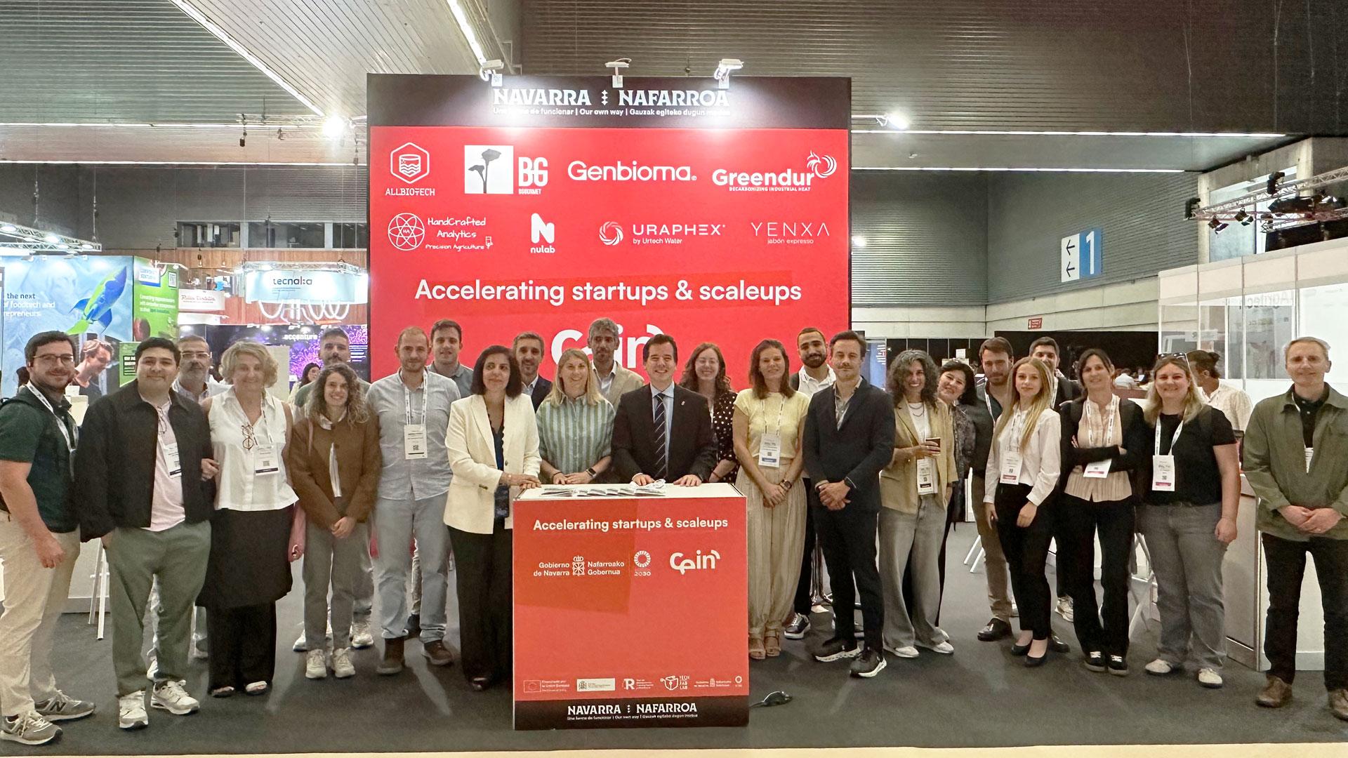 Delegación navarra que ha participado en la feria Food 4 Future