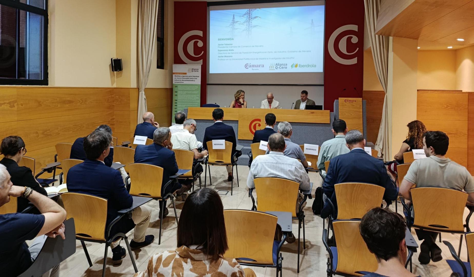 Jornada de electrificación y descarbonización industrial en la Cámara de Navarra