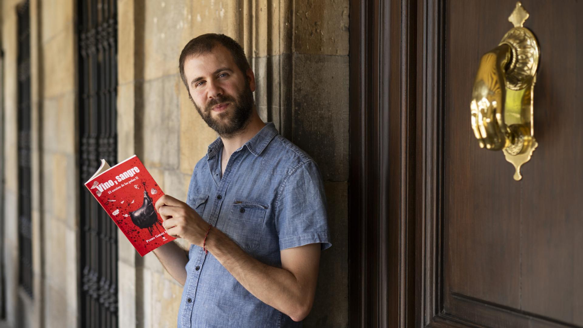 Pedro Gárate, en la plaza del Castillo