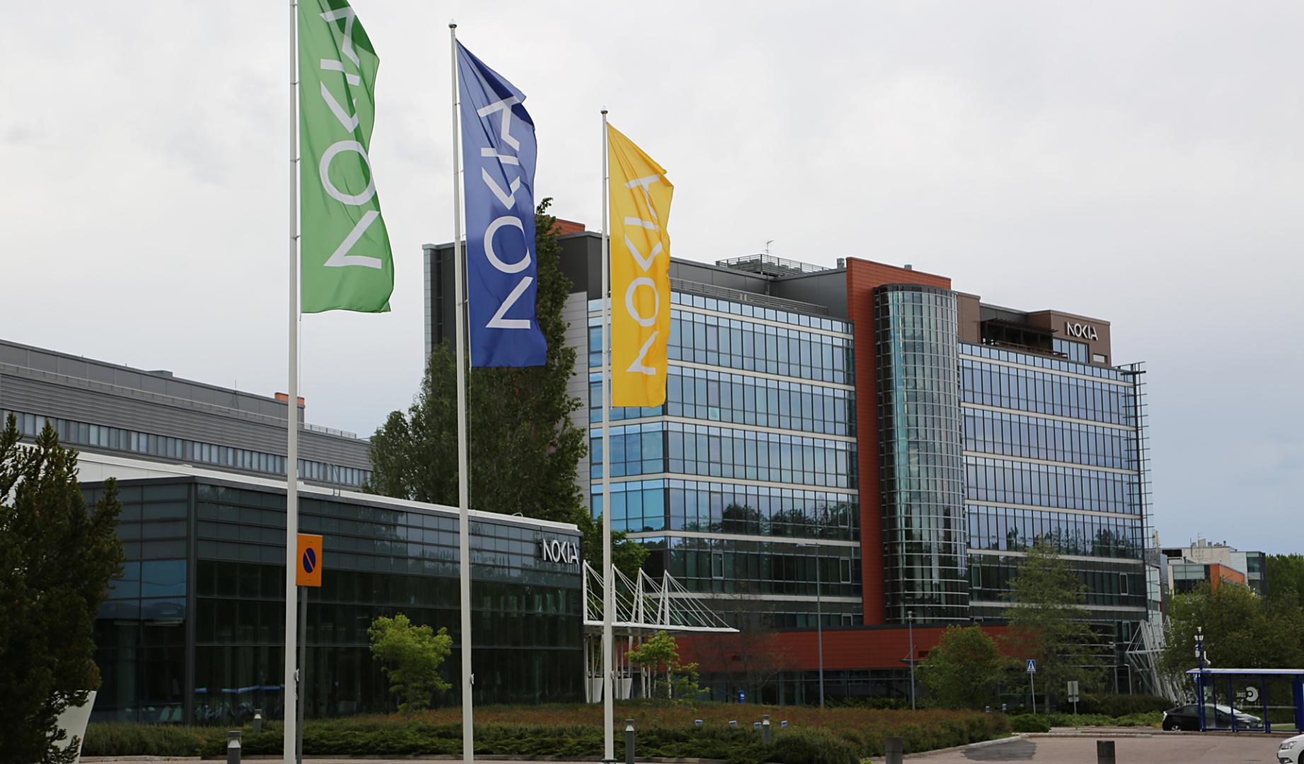 Vista de la sede central de Nokia en Espoo (Finlandia)