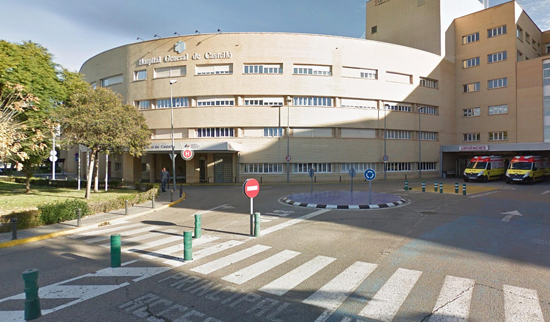 Imagen del Hospital General Universitario de Castellón a donde fue evacuado el herido grave
