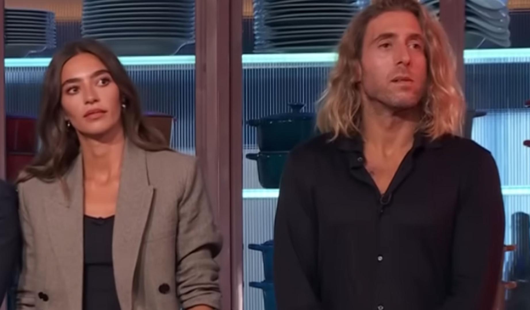 Rocío y Charlie cuando apoyaron a Mariló Montero en la final de MasterChef Celebity 10