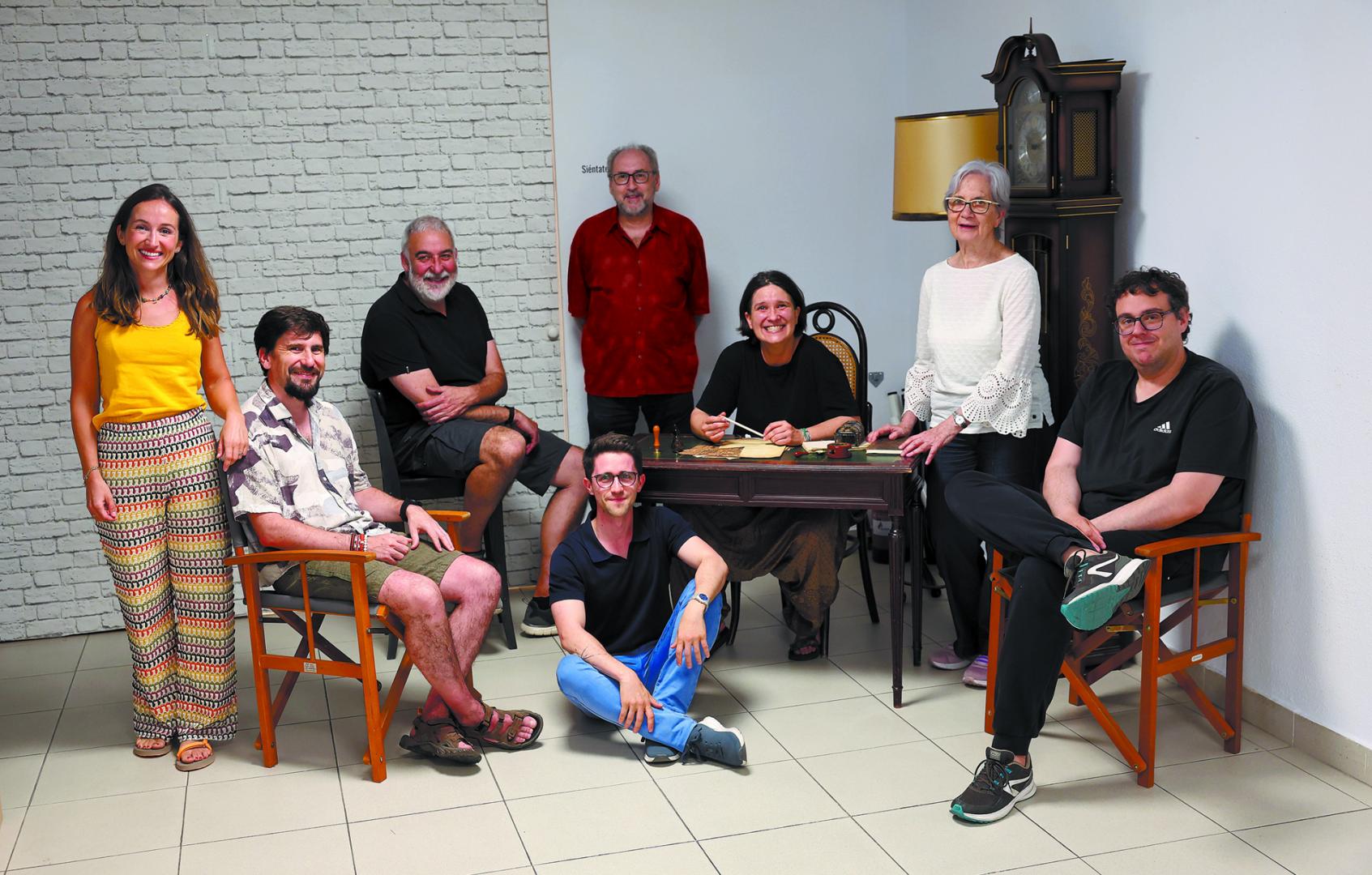 Los miembros del taller de Dramaturgia de la escuela Butaca 78
