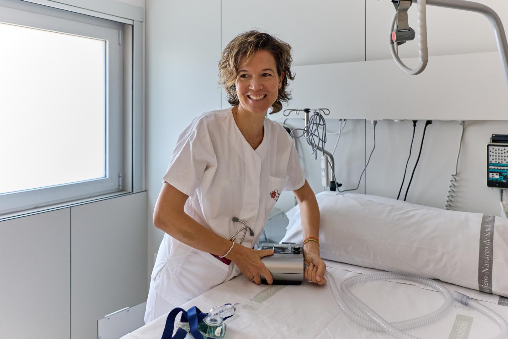 María Alfonso Imíscoz, coordinadora de la Unidad del Sueño del Hospital Universitario de Navarra