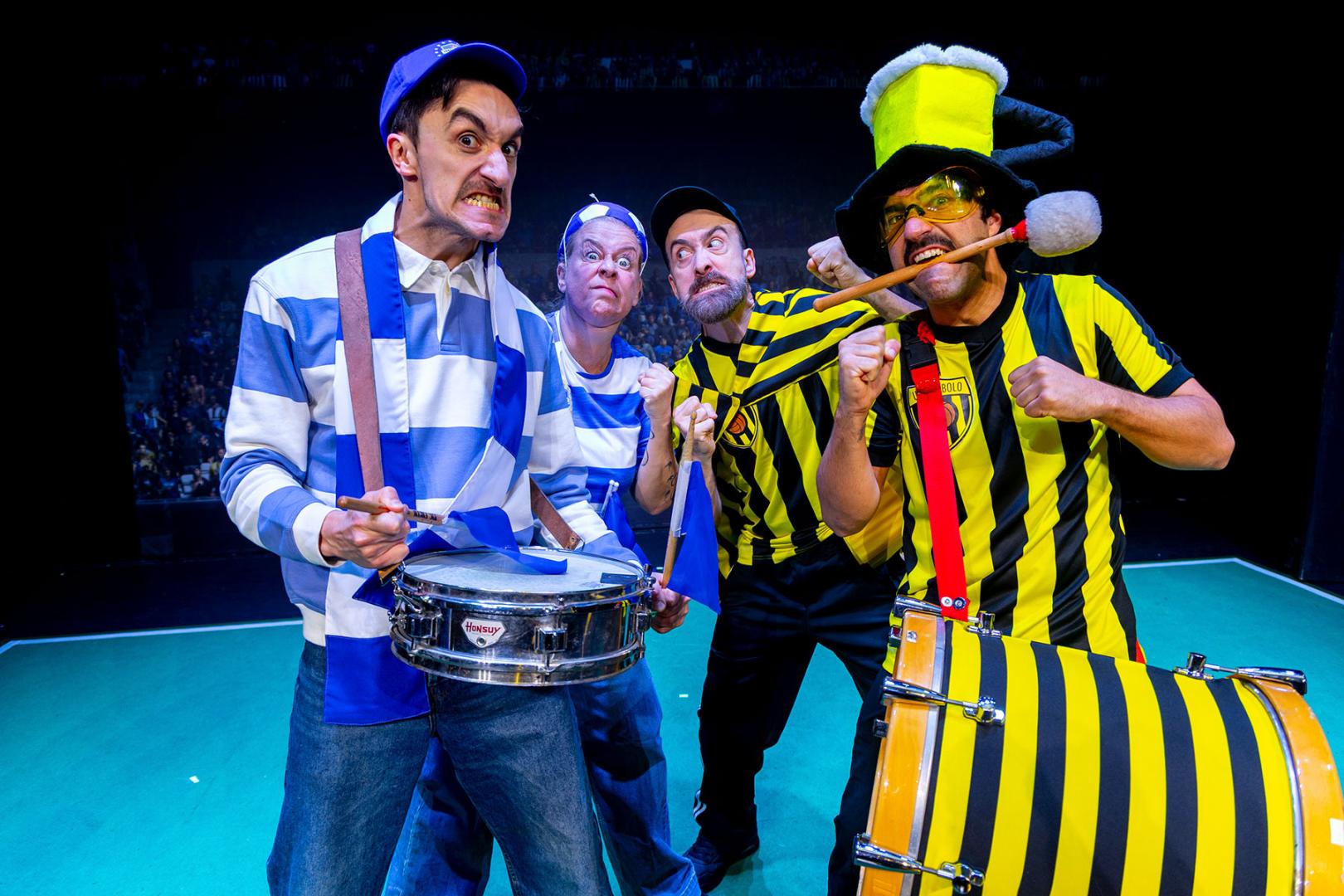 Yllana presenta en Zizur una comedia centrada en el mundo del fútbol.