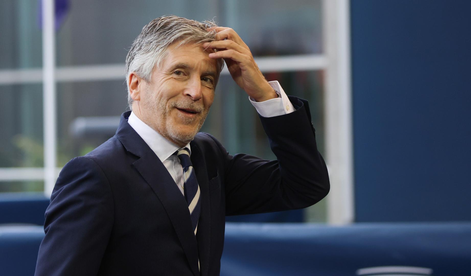 El ministro Marlaska, este jueves en Luxemburgo