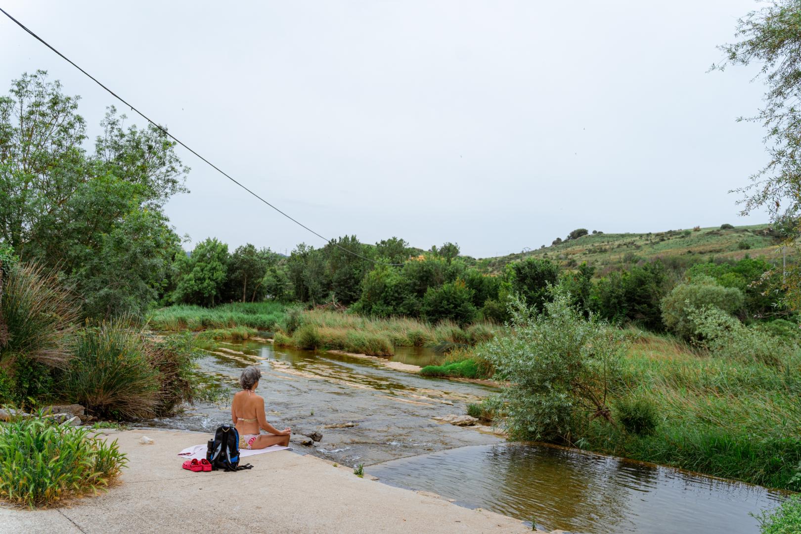 Zona de río, ideal para un chapuzón veraniego, junto al lavadero de Ibero