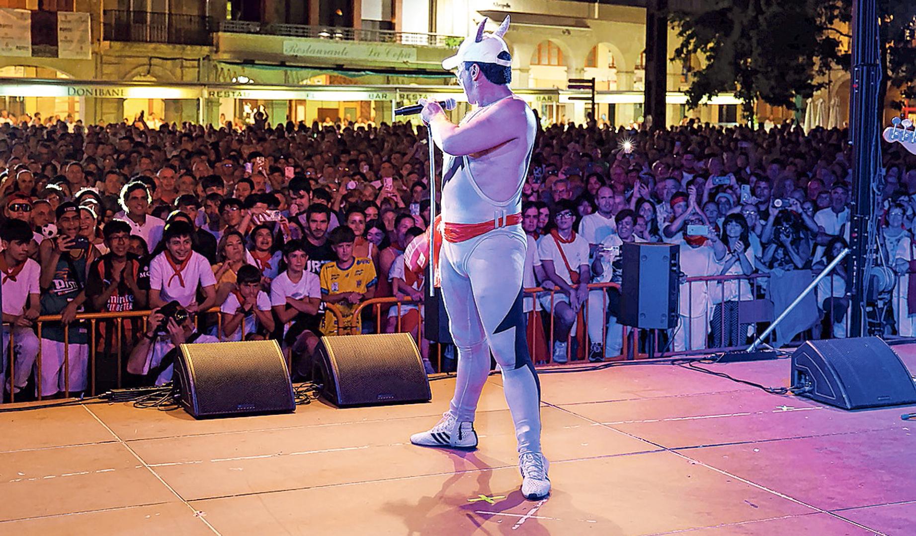 Uno de los conciertos de las fiestas de Estella del año pasado