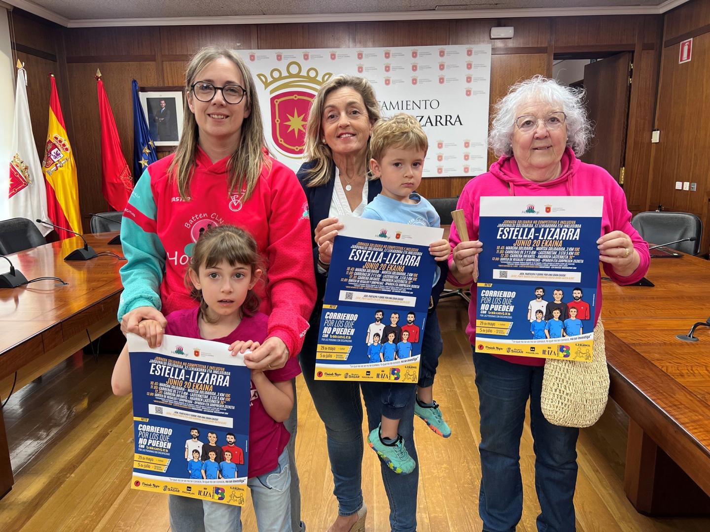Este viernes se ha presentado en Estella la jornada solidaria en el marco del reto ‘Corriendo por los que no pueden’