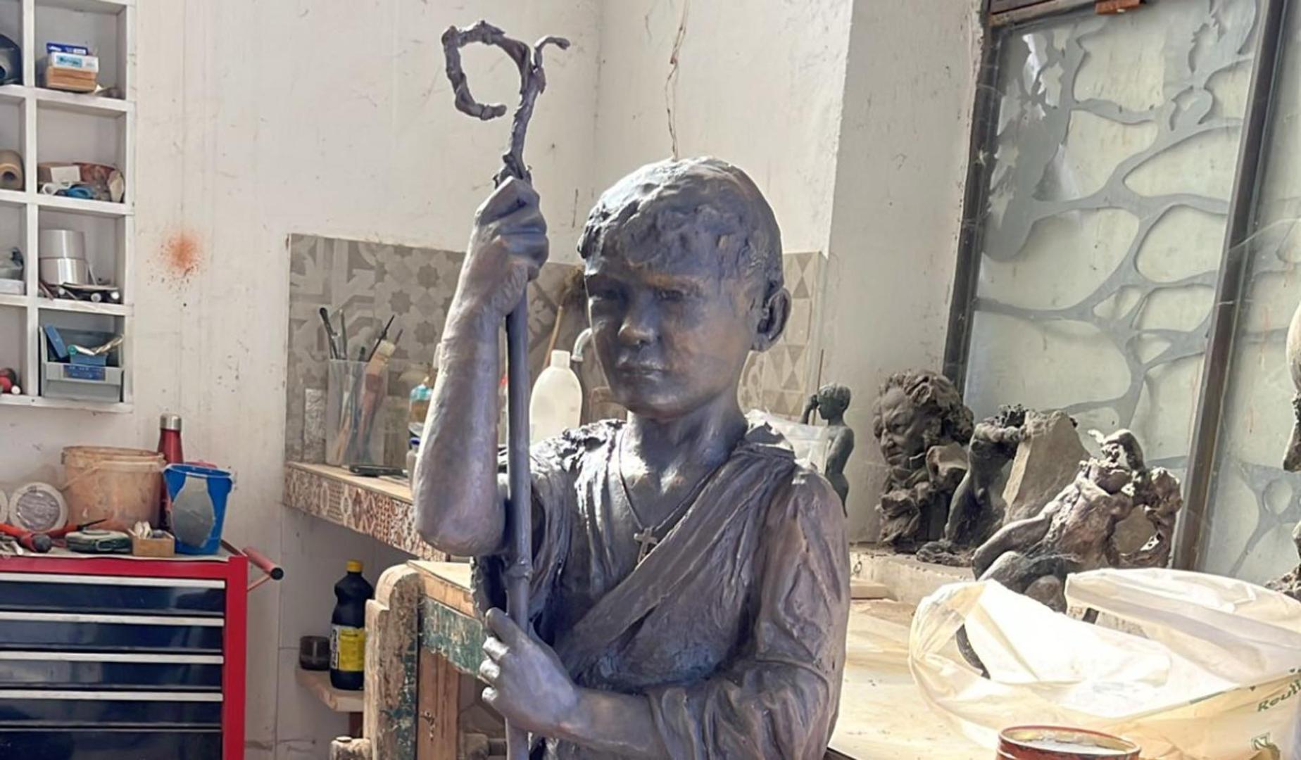 La estatua de Juan de Palafox y Mendoza que Fitero inaugurará este domingo 14 de junio con su instalación en las inmediaciones de la puerta del monasterio
