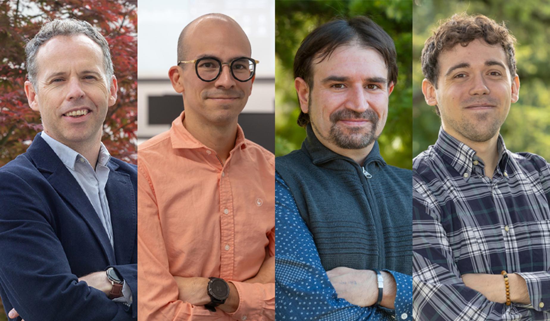 Javier Bernácer, Luis Eudave, Martín Martínez y Martín Aisa, investigadores del ICS y de la Facultad de Filosofía y Letras.