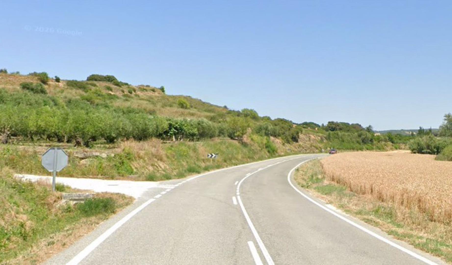 El accidente se ha registrado en la carretera NA-6020, kilómetro 15,6, en el término de Artajona