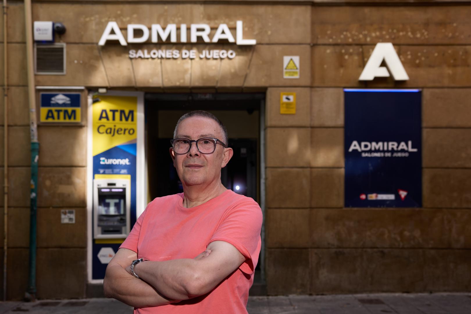Carlos Alejandro Sola , portavoz de la Asociación de Salones del Juego de Navarra