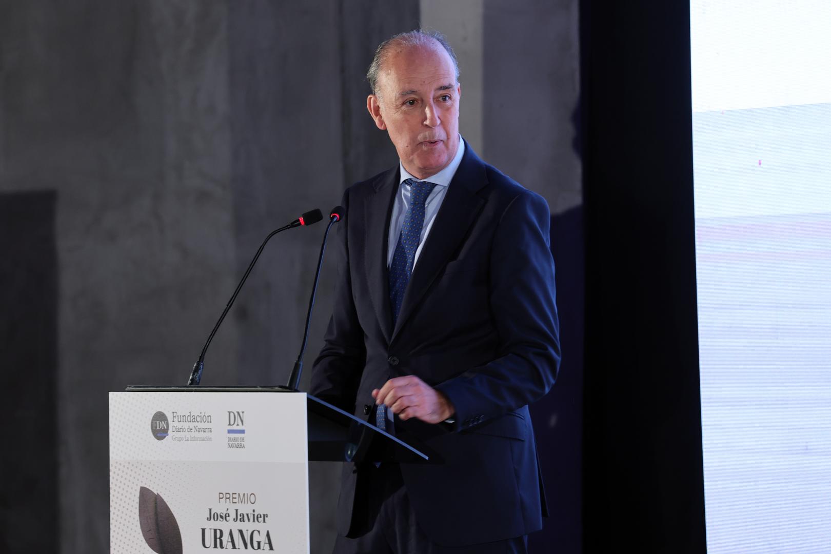 Alfonso Bañón, en un momento de su intervención
