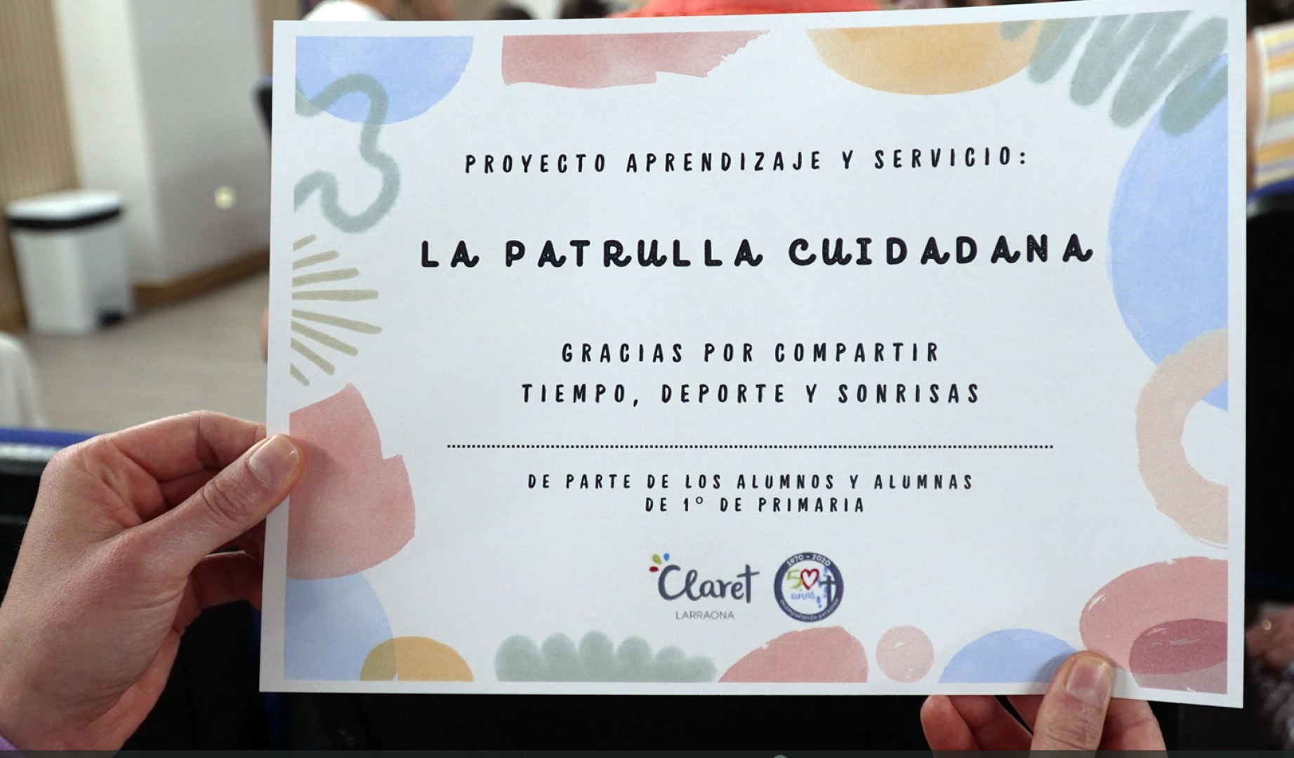 "La Patrulla Ciudadana", iniciativa del colegio Claret-Larraona