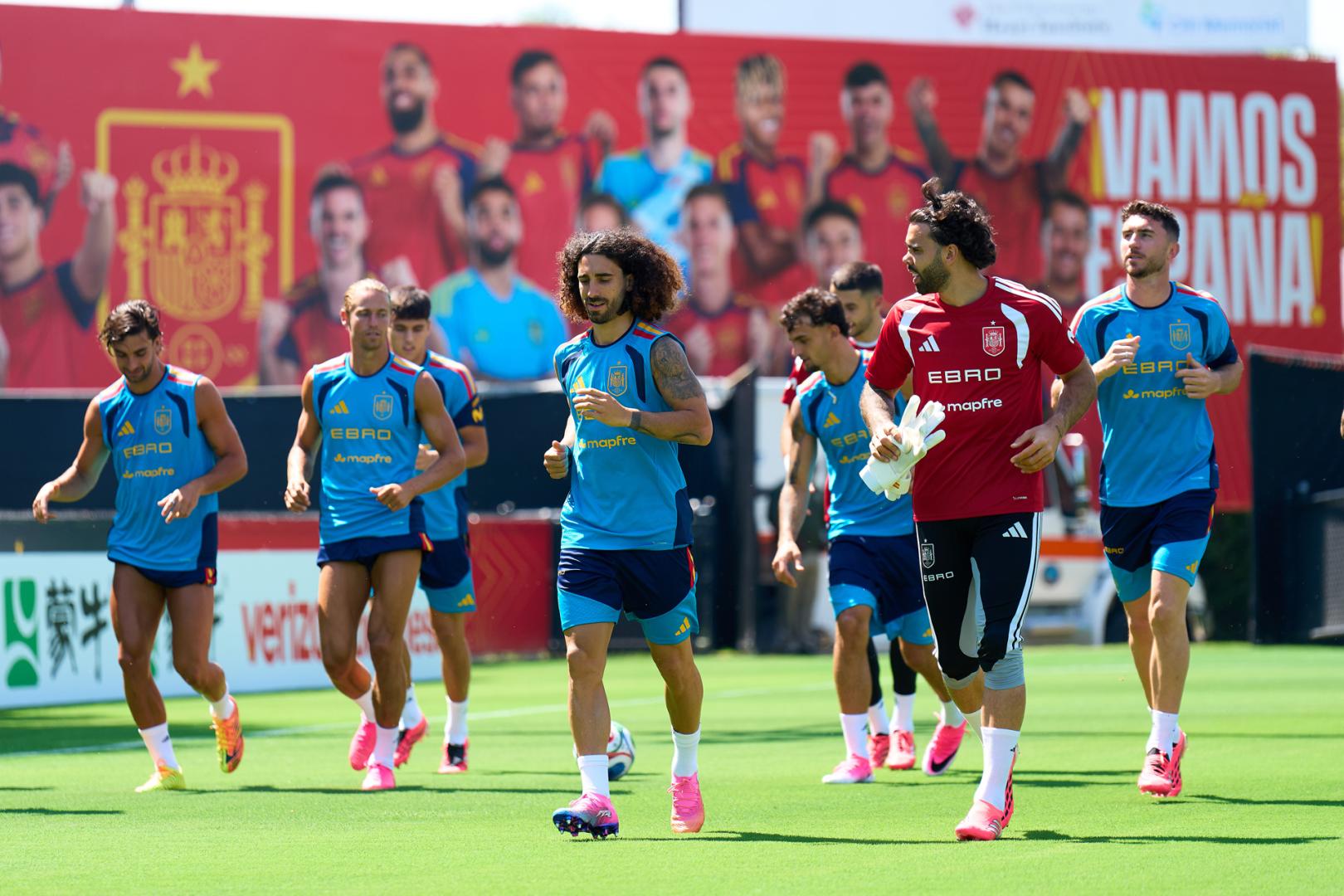 Los jugadores de la selección española participan en un entrenamiento en Baylor School, Chattanooga